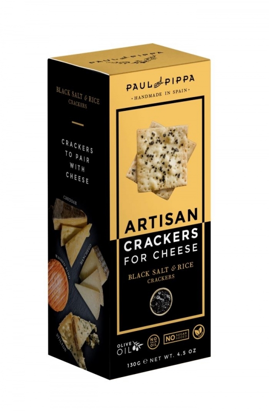 Crackers Cu Sare Neagra Si Quinoa Paul And Pippa 130g 0